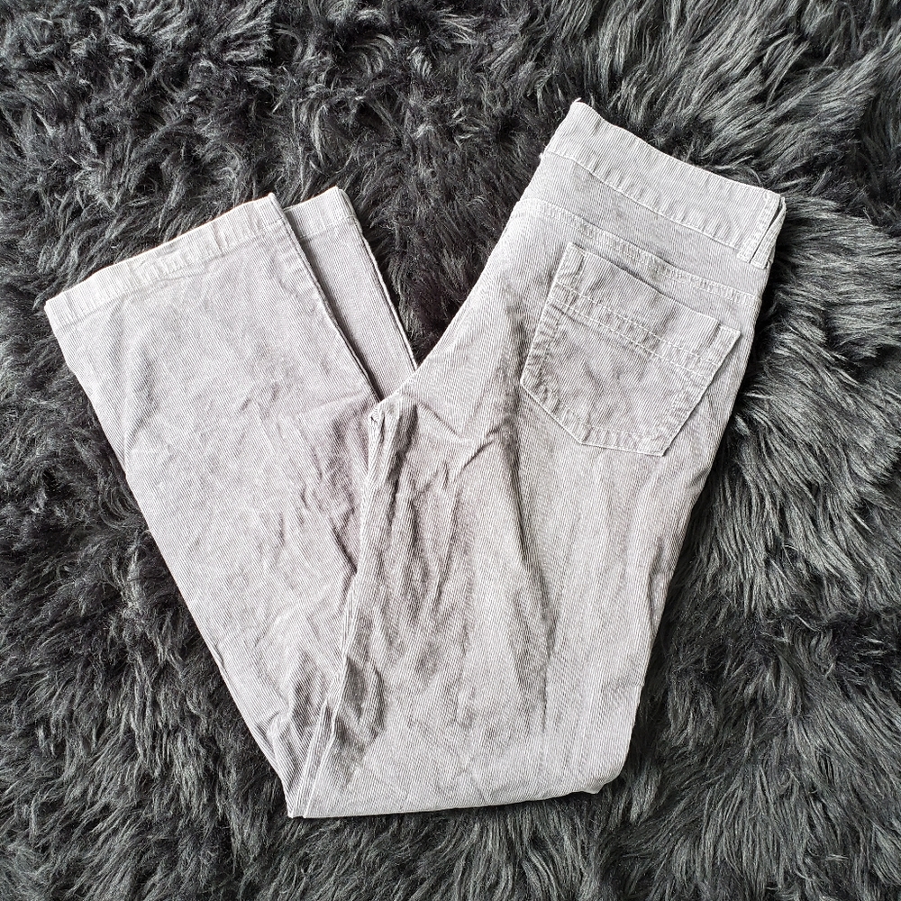 Prana Gray Corduroy Bootcut Pants